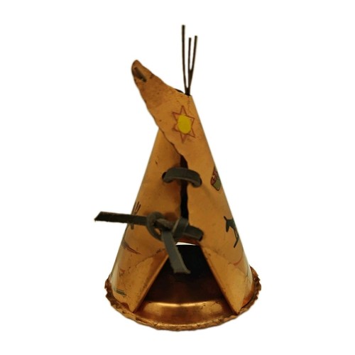 Vtg copper tepee tent - copper,