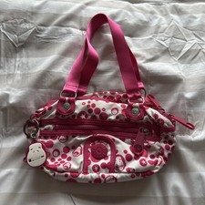 Rare Kipling G*Rilla Girlz Jixi Handbag (Crazy Monkeys Pink) Mint Condition 