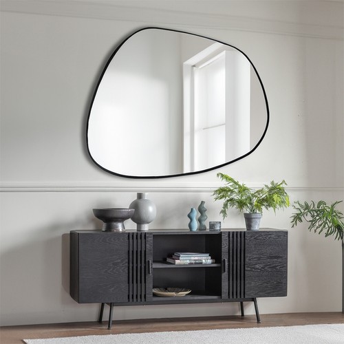 Modern black metal frame - black,