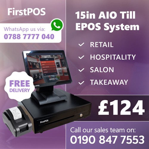 All one touchscreen pos - 15", in