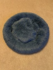 Donut Dog Bed Pet Cat Calming Comfy Shag Fluffy Warm Bed Nest Mattress Donut Pad