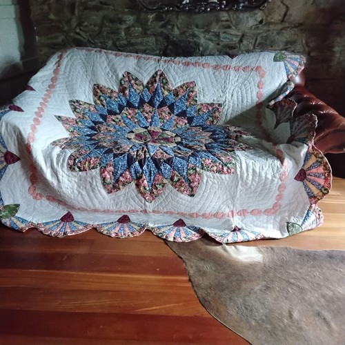 Vintage patchwork double quilt - vintage,