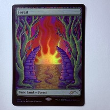 Magic The Gathering Mtg Foil Forest Astrology Land Secret Lair Near Mint Taurus