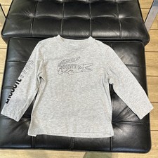 Lacoste Boys Age 4 Grey Long Sleeve T Shirt