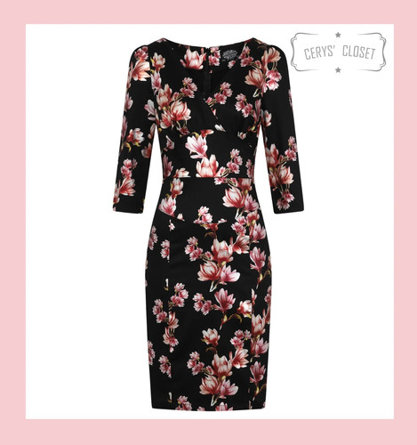 Hearts roses black - &,