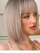 Wokestar Blonde bob Wigs for