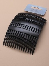 Black Hair Combs - Black Slides Side Combs Plastic Sidecomb