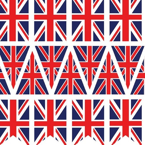 Union jack flag bunting - union, panel