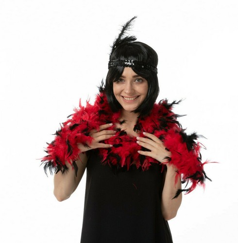 Red black feather - black, 1920s