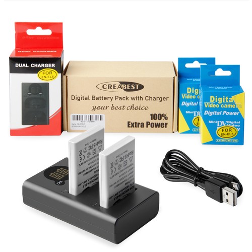 2pcs el5 battery for nikon - for,