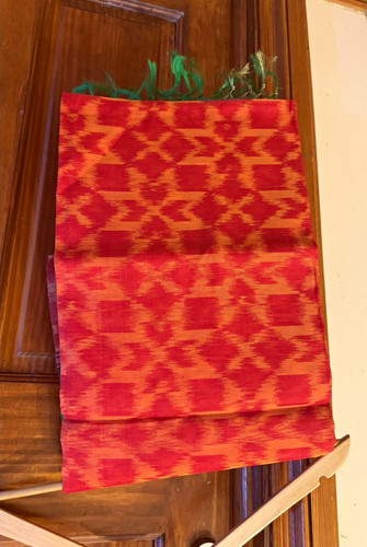 New silk cotton ikat - new,