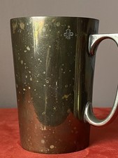 Antique Brass Victorian Pint Tankard Marked With Pub Name To Base. The 2 Brewers