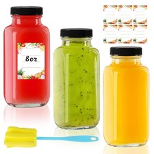 8 oz Glass Juice Bottles with