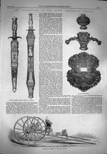 Old Antique Print 1869
