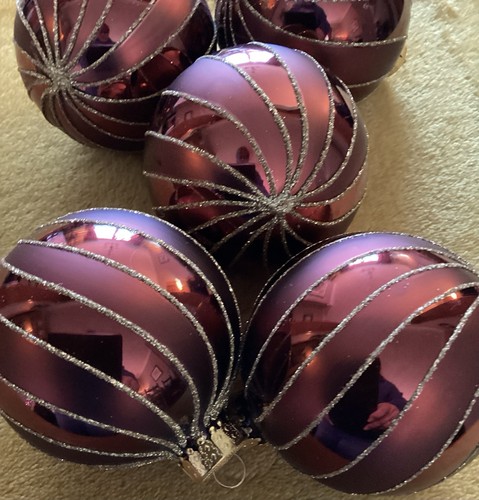 Glass christmas baubles - christmas,