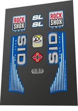 Rock Shox Sid SL 2002 fork decal set in blue