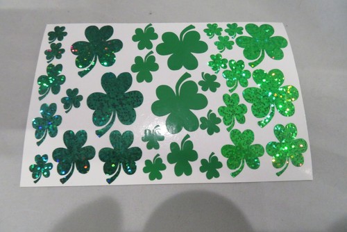 Irish shamrock stickers - 30,