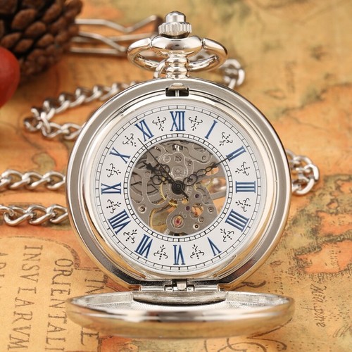 Silver hand winding mechanical - hand-winding,
