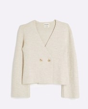 River Island Beige Asymmetric