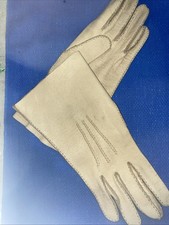 Vintage Women's Deerskin Leather Gloves Carmel Tan Size 6 3/4 Driving Gloves