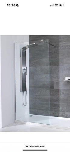Glass shower screen 1950mm - screen, x