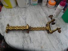 19th Century Victorian Gothic Gilt Bronze Church Banner /Tapestry Holder