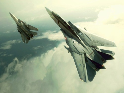 Tomcat clouds ace combat - 14,