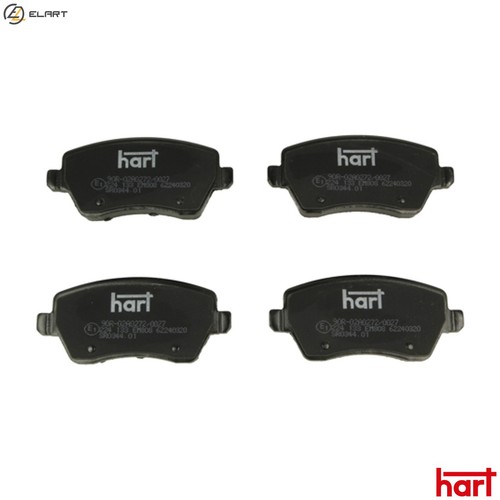 Brake pad set disc - pad, 224