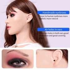 Realistic Silicone Female Face