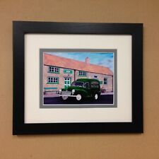 Morris Minor Van, Mathewsons Auctions, framed print