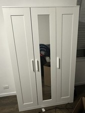 White IKEA Brimnes Wardrobe