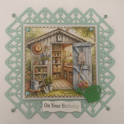 Gardening card topper postage - topper,