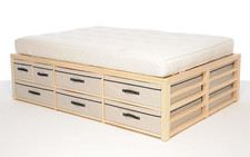 Futon Company Double Storage Bed Wardrobe RRP 900