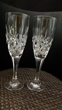 Godinger Dublin Pattern Crystal Champagne Flutes Set of two, Free Delivery