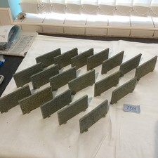 18 Pieces 7mm 0 SCALE Freestanding Stone Walls. 100mm x 60mm. See Des (769)