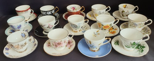 Vintage cups and saucers - and,