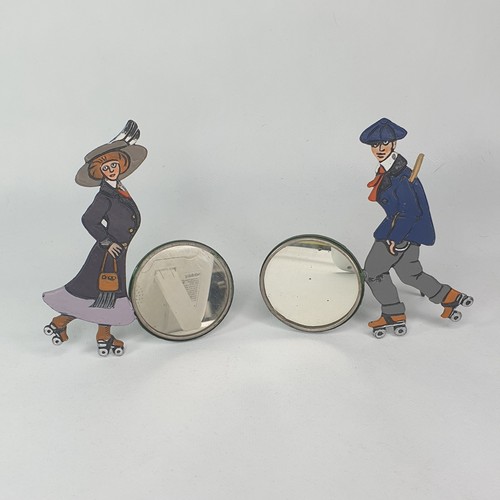 Vintage lead toy mirror lady - vintage,