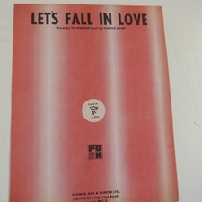 songsheet LET's FALL IN LOVE, Ted Koehler, Harold Arlen, 1933