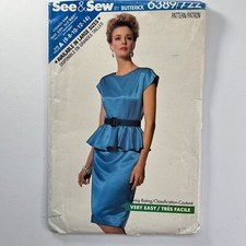 Butterick 6389 Waist Ruffle