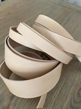 150 cm long 2.6 mm thick Natural Veg Tan Leather Strap Belt Blank various width