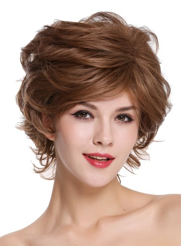 Wig women short - wig, teased