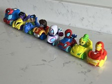 Disney Junior Marvel Spidey & His Amazing Friends Mini Push Along Cars x8