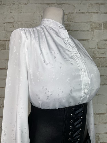 Vintage white silky shiny - vintage,