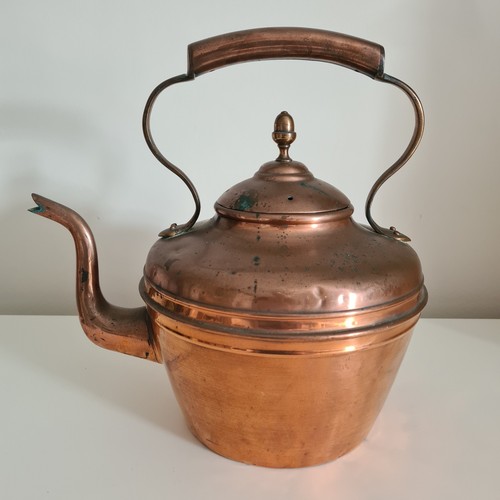 Vintage copper kettle tea - tea, pot