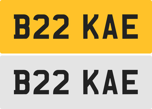 Kae private number plate - private,