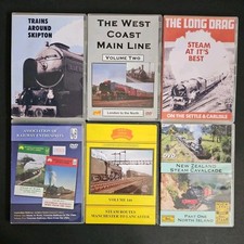 6 x DVDs STEAM TRAIN Cab Rides London Carlise Settle NZ Manchester Skipton SP1