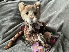 Charlie Bears Annuska Clouded Leopard, Tags, Limited Ed designed by Alison Mills