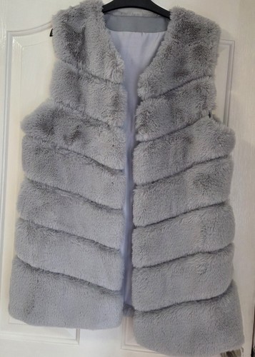 Grey silver faux - grey/silver,