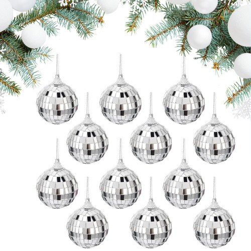Silver mirror christmas - 12,