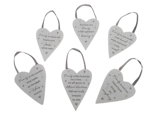 White wooden hanging family - hanging,